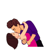 baiser romantique
